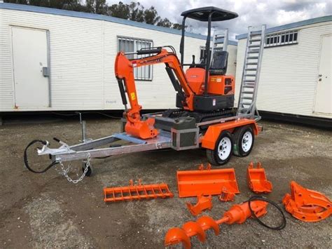 mini excavator package deals|mini excavator and trailer packages.